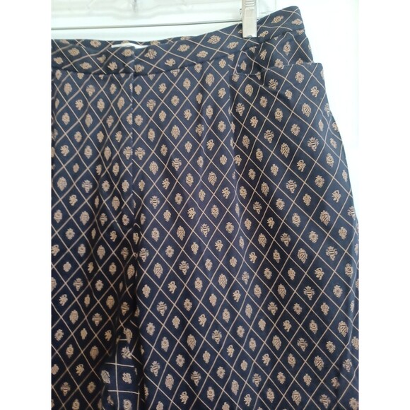 Talbots Pants - Talbots Woman vintage gold crest navy pants 16Petite stretch preppy old money